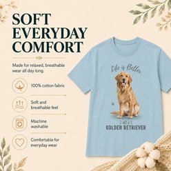 E&S PETS Golden Retriever T-Shirt, Blue, XX-Large slide 2 of 6