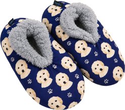 E&S PETS Goldendoodle Slippers, Blue, one size