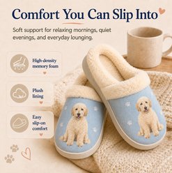 E&S PETS Goldendoodle Snugg Slippers, Small/Medium slide 2 of 7