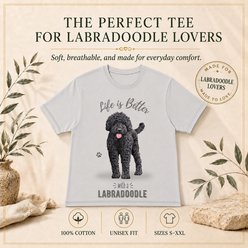 E&S PETS Labradoodle T-Shirt, Grey, Large slide 2 of 6