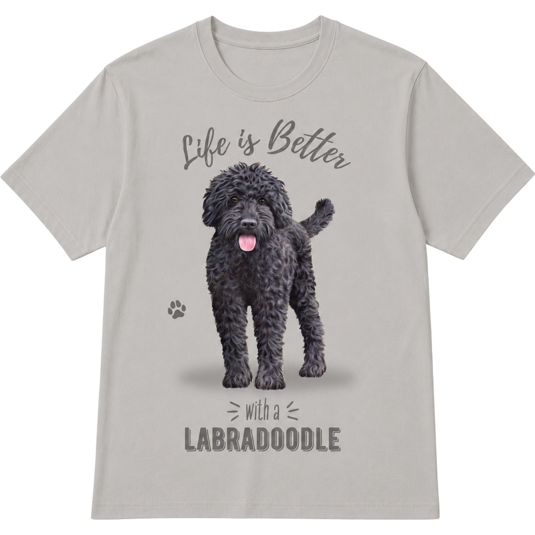 E&S PETS Labradoodle T-Shirt, Grey, Small