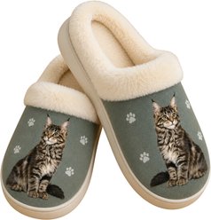E&S PETS Maine Coon Snugg Slippers, Small/Medium