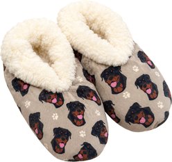 E&S PETS Rottweiler Slippers, Tan, one size