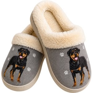 ◇DOG WITH SLIPPER◇ロイヤルコペンハーゲン E&S PETS Rottweiler Snugg Slippers, Large/X-Large - Chewy.com
