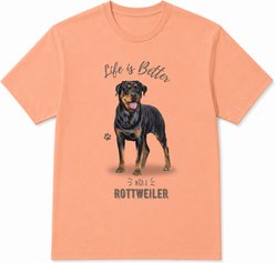 E&S PETS Rottweiler T-Shirt, Coral, XX-Large slide 1 of 6