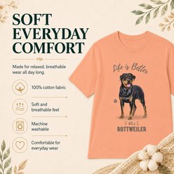 E&S PETS Rottweiler T-Shirt, Coral, XX-Large slide 2 of 6