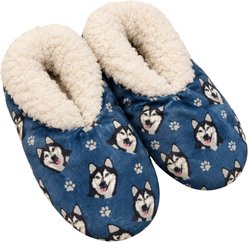 E&S PETS Siberian Husky Slippers, Blue, one size slide 1 of 6