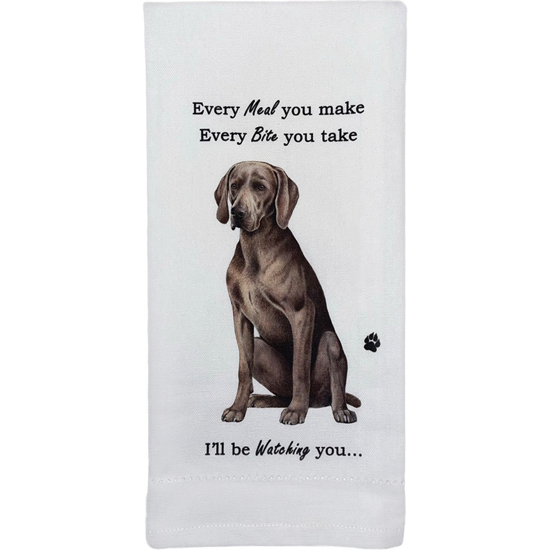 E&S PETS Weimaraner Cotton Kitchen Towel