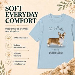 E&S PETS Welsh Corgi T-Shirt, Blue, Large slide 2 of 6
