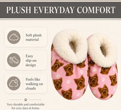 E&S PETS Yorkie Slippers, Pink, one size slide 2 of 6
