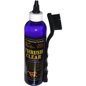 E3 Thrush Clear with Brush Horse, 8-oz bottle