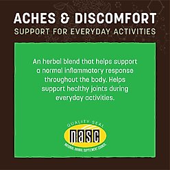 Earth Animal Apothecary Aches & Discomfort Herbal Liquid Joint Supplement for Dogs & Cats, 2-fl oz bottle slide 2 of 9