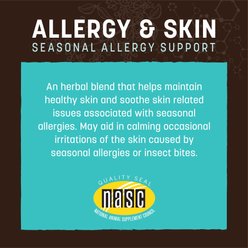 Earth Animal Apothecary Allergy & Skin Herbal Liquid Allergy Supplement for Dogs & Cats, 2-fl oz bottle slide 2 of 9