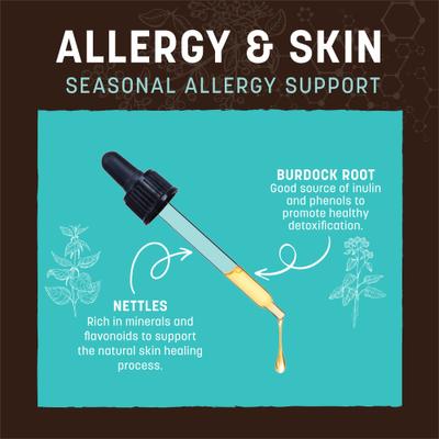 Show full view: Earth Animal Apothecary Allergy & Skin Herbal Liquid Allergy Supplement for Dogs & Cats, 2-fl oz bottle slide 5 of 12