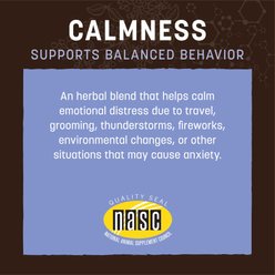 Earth Animal Apothecary Calmness Herbal Liquid Calming Supplement for Dogs & Cats, 2-fl oz bottle slide 2 of 9