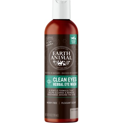 Earth Animal Earth Animal Apothecary Clean Eyes Natural Grooming Herbal Eye Wash Cleanser for Dogs & Cats, 4-fl oz bottle