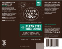 Earth Animal Apothecary Clean Eyes Natural Grooming Herbal Eye Wash Cleanser for Dogs & Cats, 4-fl oz bottle slide 2 of 7