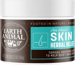 Earth Animal Apothecary for Their Skin Herbal Relief Natural Grooming Balm Soothing Nose, Paw, & Skin Ointment for Dogs & Cats, 2-oz jar