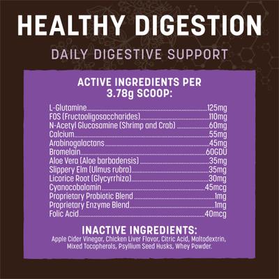 Show full view: Earth Animal Apothecary Healthy Digestion Digestive Nutritional Probiotic Powder Supplement for Dogs & Cats, 8-oz container slide 5 of 11