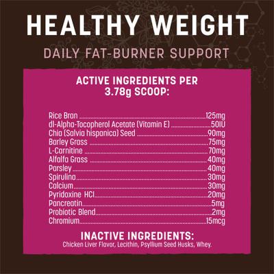 Show full view: Earth Animal Apothecary Healthy Weight Metabolism & Weight Management Powder Supplement for Dogs & Cats, 8-oz container slide 5 of 10