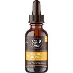 Earth Animal Apothecary Immune Support Herbal Liquid Immune Supplement for Dogs & Cats, 2-fl oz bottle