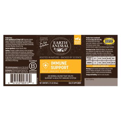 Show full view: Earth Animal Apothecary Immune Support Herbal Liquid Immune Supplement for Dogs & Cats, 2-fl oz bottle slide 3 of 11