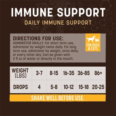Show full view: Earth Animal Apothecary Immune Support Herbal Liquid Immune Supplement for Dogs & Cats, 2-fl oz bottle slide 7 of 11