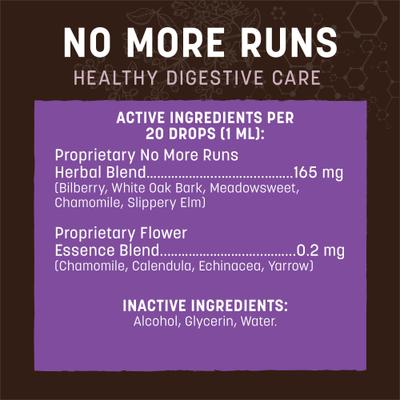 Show full view: Earth Animal Apothecary No More Runs Herbal Liquid Digestive Supplement for Dogs & Cats, 2-fl oz bottle slide 6 of 12