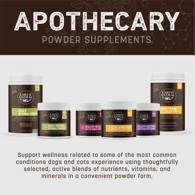 Show full view: Earth Animal Apothecary Stop Eating Stool Coprophagia & Digestive Powder Supplement for Dogs & Cats, 8-oz container slide 8 of 10