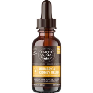 Earth Animal Apothecary Urinary & Kidney Relief Herbal Liquid Supplement for Dogs & Cats, 2-fl oz bottle