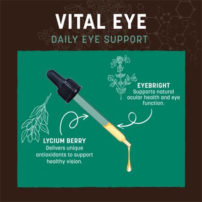 Show full view: Earth Animal Apothecary Vital Eye Herbal Liquid Vision Supplement for Dogs & Cats, 2-fl oz bottle slide 5 of 12