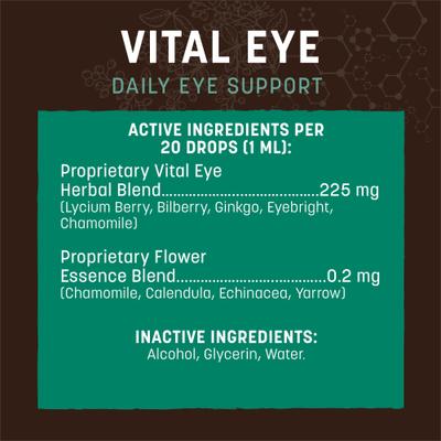 Show full view: Earth Animal Apothecary Vital Eye Herbal Liquid Vision Supplement for Dogs & Cats, 2-fl oz bottle slide 6 of 12
