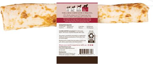 Show full view: Earth Animal No-Hide Large Rolls Long Lasting Natural Rawhide Alternative Beef Recipe Chew Dog Treats, 1 count slide 3 of 12