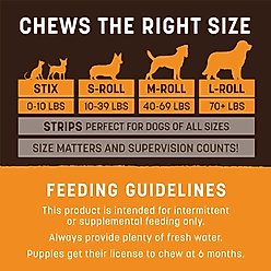 Earth Animal No-Hide Large Rolls Long Lasting Natural Rawhide Alternative Chicken Recipe Chew Dog Treats, 1 count slide 2 of 9