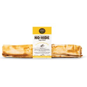 Earth Animal No-Hide Large Rolls Long Lasting Natural Rawhide Alternative Peanut Butter Vegetarian Recipe Chew Dog Treats, 1 count