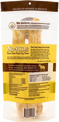 Show full view: Earth Animal No-Hide Large Rolls Long Lasting Natural Rawhide Alternative Peanut Butter Vegetarian Recipe Chew Dog Treats, 2 count slide 3 of 12