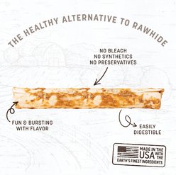 Earth Animal No-Hide Large Rolls Long Lasting Natural Rawhide Alternative Salmon Recipe Chew Dog Treats, 1 count slide 2 of 9