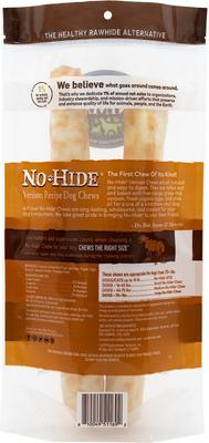 Show full view: Earth Animal No-Hide Large Rolls Long Lasting Natural Rawhide Alternative Venison Recipe Chew Dog Treats, 2 count slide 3 of 11