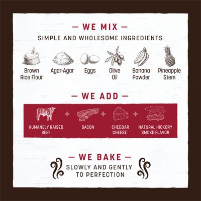 Show full view: Earth Animal No-Hide Medium Roll Long Lasting Natural Rawhide Alternative Barbeque Bacon Cheeseburger Recipe Dog Chew Treat slide 5 of 10