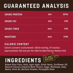 Earth Animal No-Hide Medium Roll Long Lasting Natural Rawhide Alternative No Beef Vegetarian Recipe Dog Chew Treat slide 2 of 9