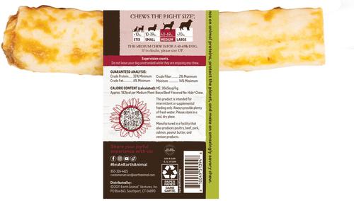 Show full view: Earth Animal No-Hide Medium Roll Long Lasting Natural Rawhide Alternative No Beef Vegetarian Recipe Dog Chew Treat slide 3 of 10