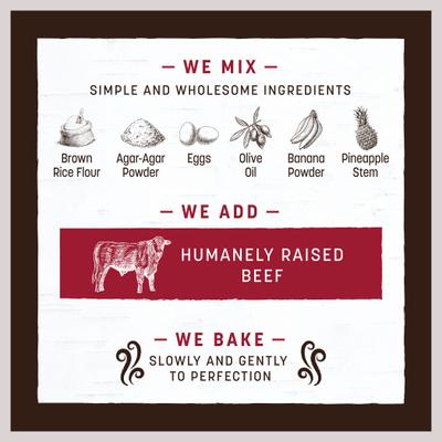 Show full view: Earth Animal No-Hide Medium Rolls Long Lasting Natural Rawhide Alternative Beef Recipe Chew Dog Treats, 2 count slide 5 of 12