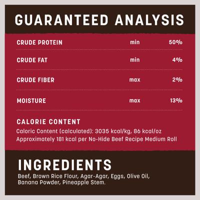 Show full view: Earth Animal No-Hide Medium Rolls Long Lasting Natural Rawhide Alternative Beef Recipe Chew Dog Treats, 2 count slide 8 of 12