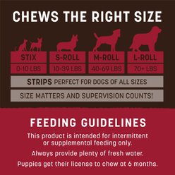 Earth Animal No-Hide Medium Rolls Long Lasting Natural Rawhide Alternative Beef Recipe Chew Dog Treats, 3 count slide 2 of 9