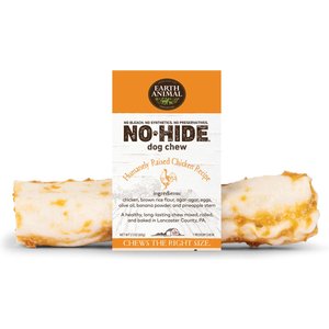 Earth Animal No-Hide Medium Rolls Long Lasting Natural Rawhide Alternative Chicken Recipe Chew Dog Treats, 1 count