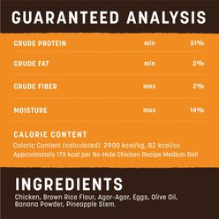 Earth Animal No-Hide Medium Rolls Long Lasting Natural Rawhide Alternative Chicken Recipe Chew Dog Treats, 3 count slide 2 of 9