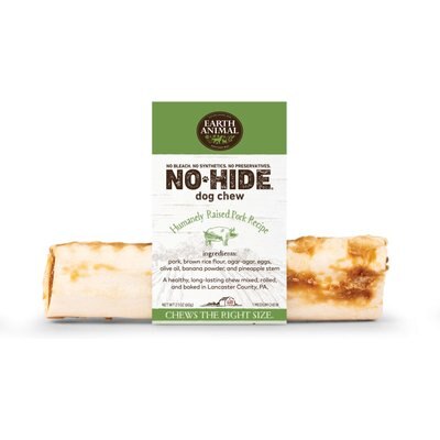 Earth Animal Earth Animal No-Hide Medium Rolls Long Lasting Natural Rawhide Alternative Pork Recipe Chew Dog Treats, 1 count