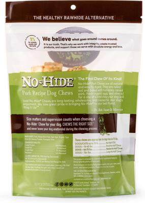 Show full view: Earth Animal No-Hide Medium Rolls Long Lasting Natural Rawhide Alternative Pork Recipe Chew Dog Treats, 2 count slide 3 of 12