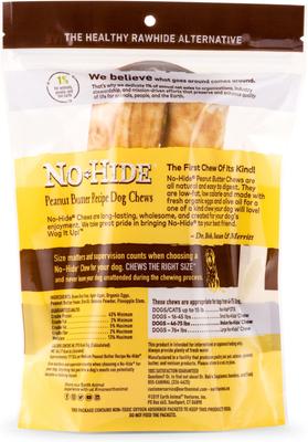 Show full view: Earth Animal No-Hide Medium Rolls Long Lasting Natural Rawhide Alternative Salmon Recipe, 2 count + Peanut Butter Recipe, 2 count + Chicken Recipe Chew Dog Treats, 2 count slide 9 of 10