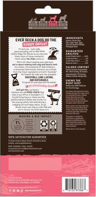 Show full view: Earth Animal No-Hide Medium Rolls Long Lasting Natural Rawhide Alternative Salmon Recipe Chew Dog Treats, 3 count slide 3 of 12